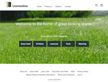 Tablet Screenshot of lawnonline.co.nz